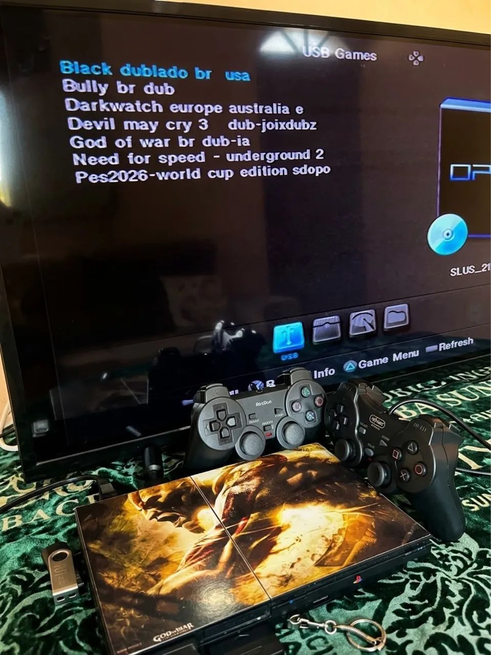 Ps2 completo com Diversos jogos e 2 Controles - Foto 5