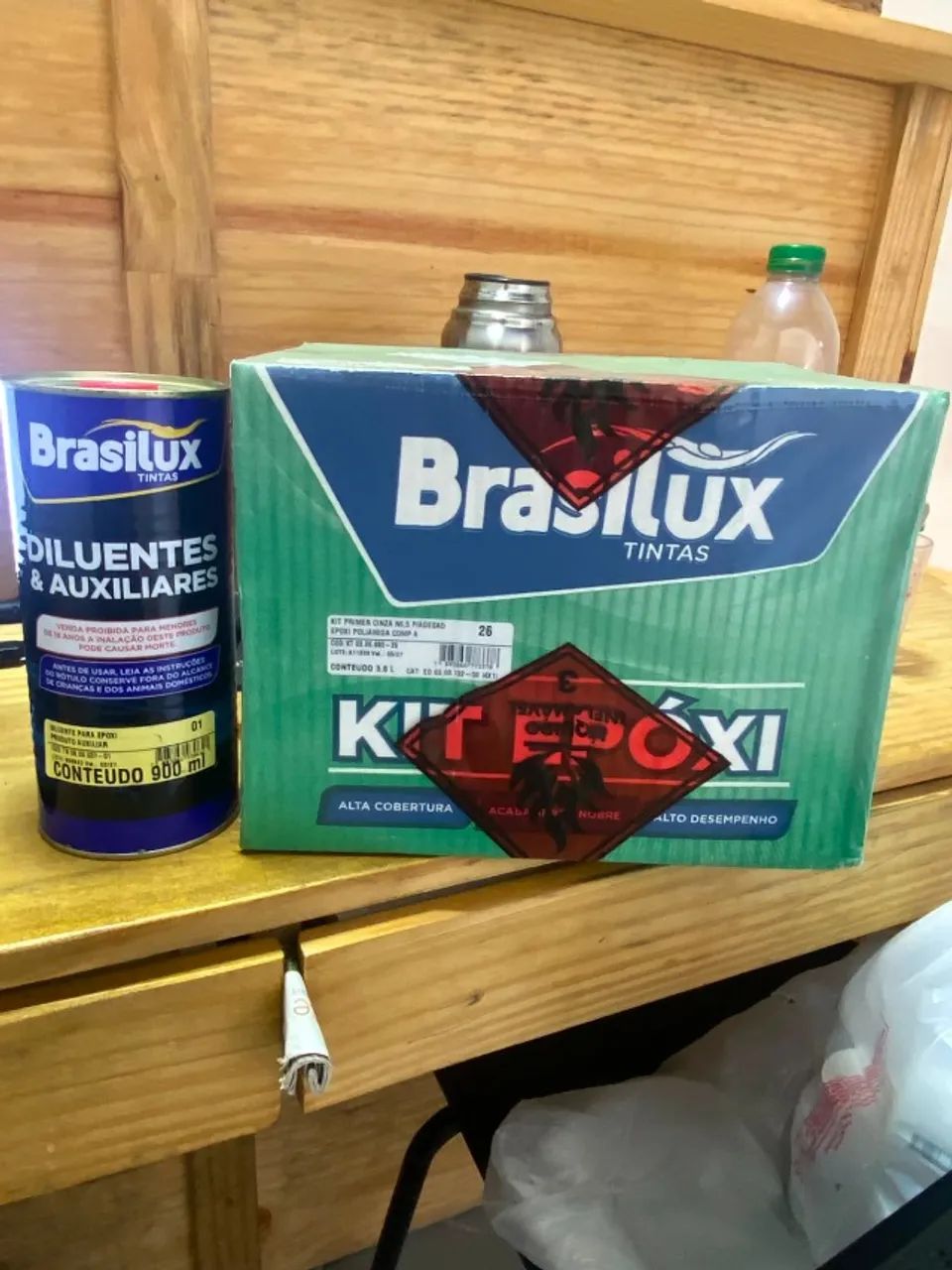 KIT EPÓXI CINZA N6 + DILUENTE 