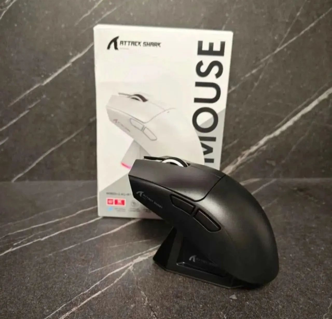 ATTACK SHARK X11 Mouse sem fio Preto - Foto 4