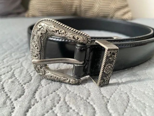 cinto western boho masculino preto