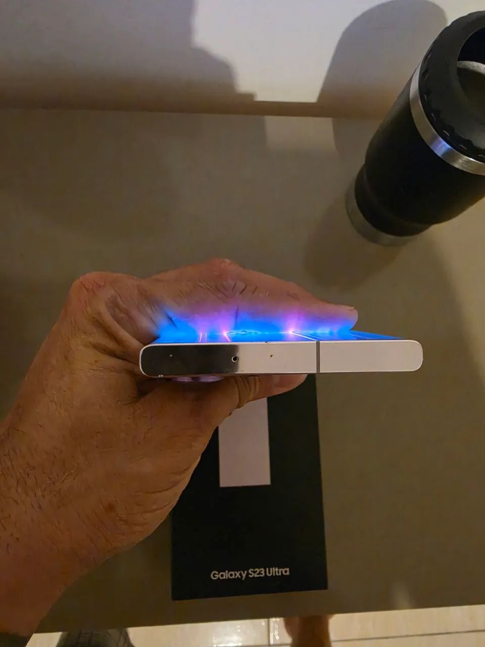 S23 ultra 256 com linhas caixa e nota fiscal - Foto 4