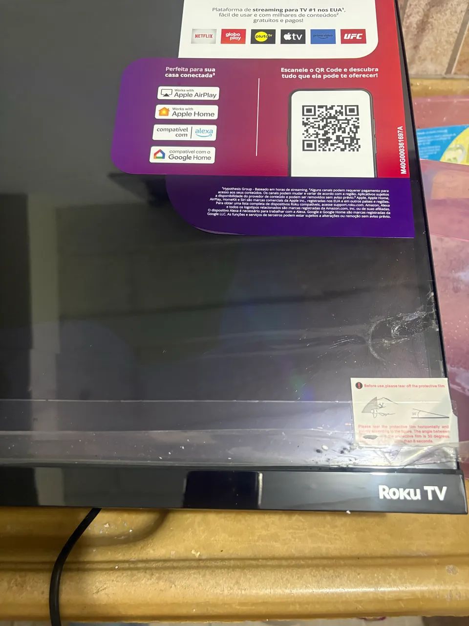 Televisão roku 32? retirada de peça  - Foto 4
