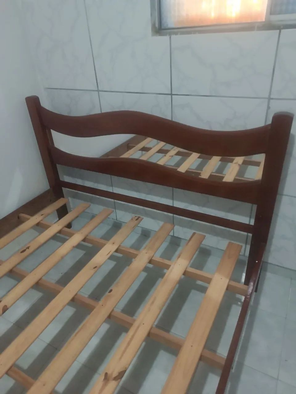 Base de cama de madeira  - Foto 4