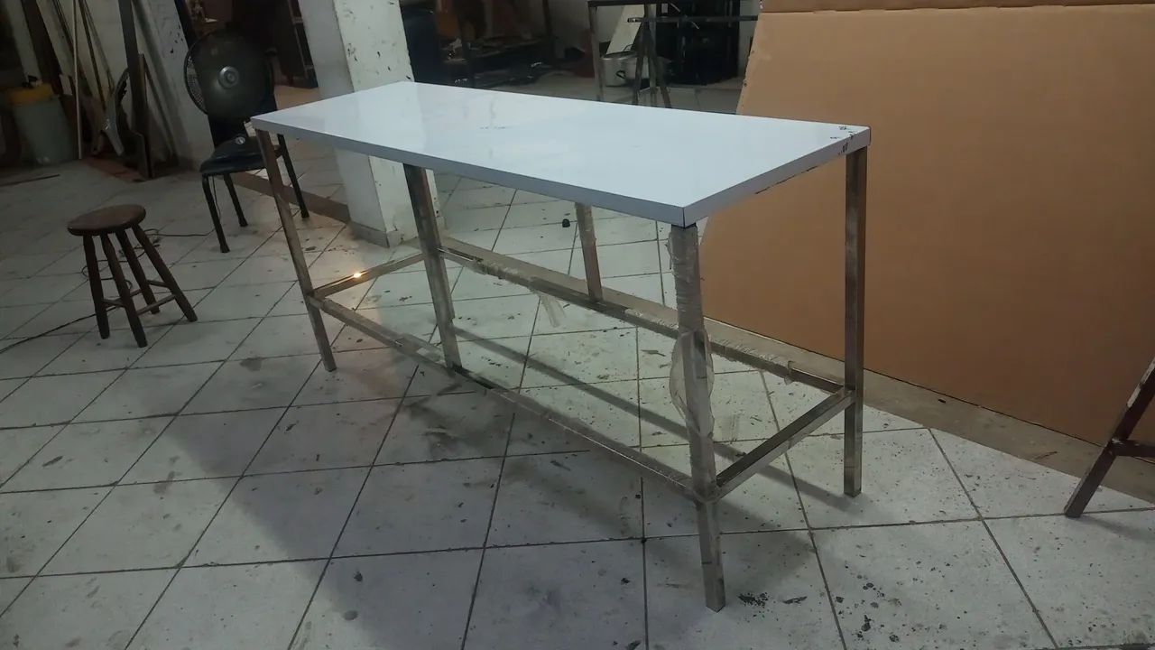 Mesa aço inox industrial  - Foto 4