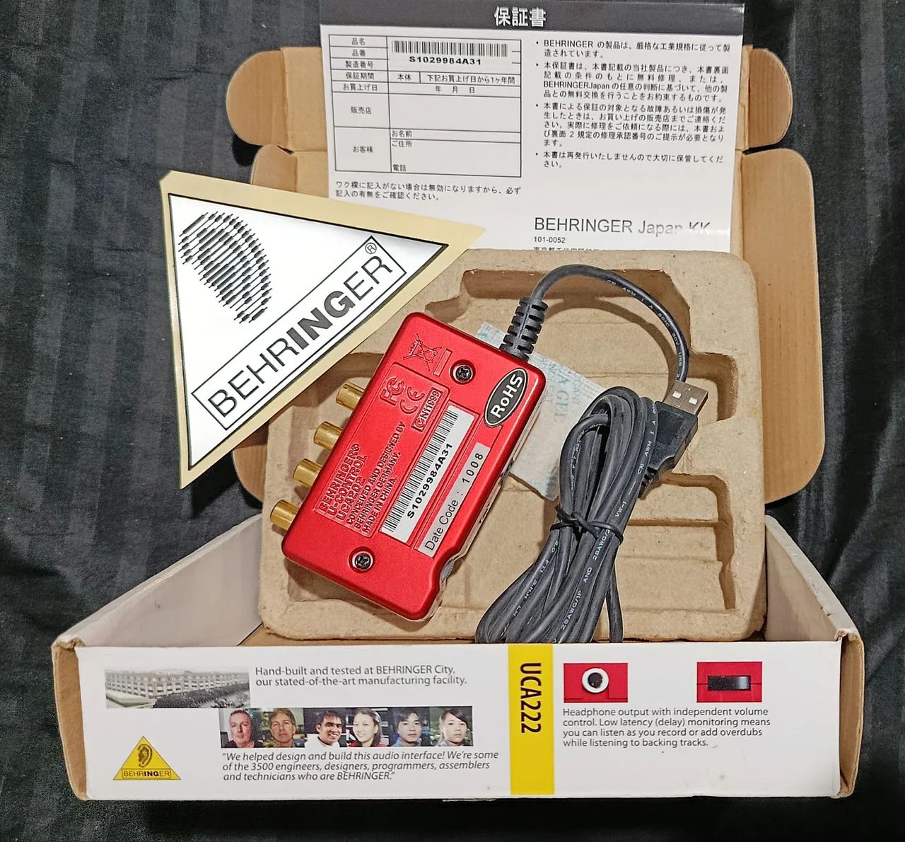 Interface de Áudio USB - Behringer U-Control UCA222 (Nova, importada) - Foto 4