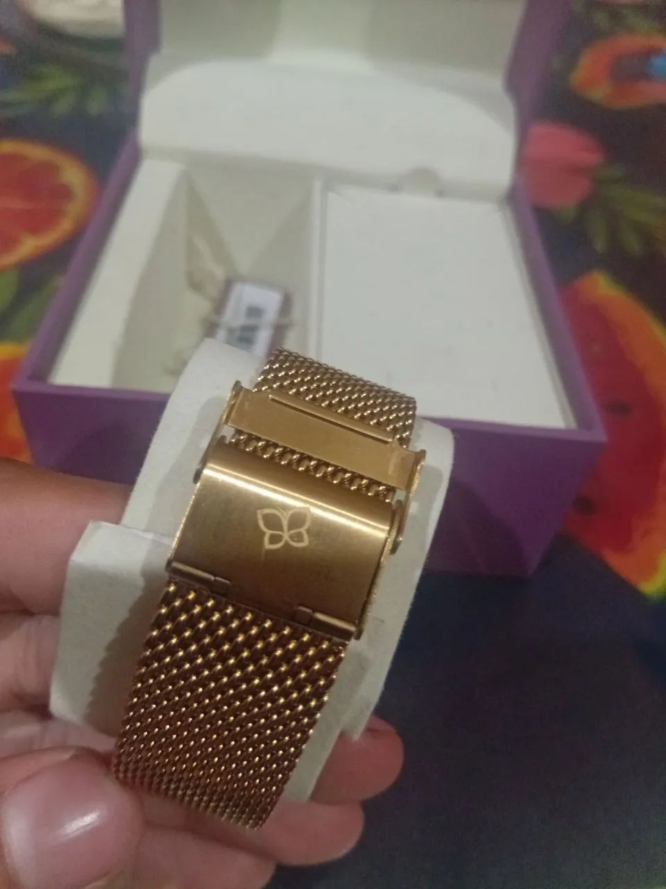 Relógio dourado rommanel  - Foto 4