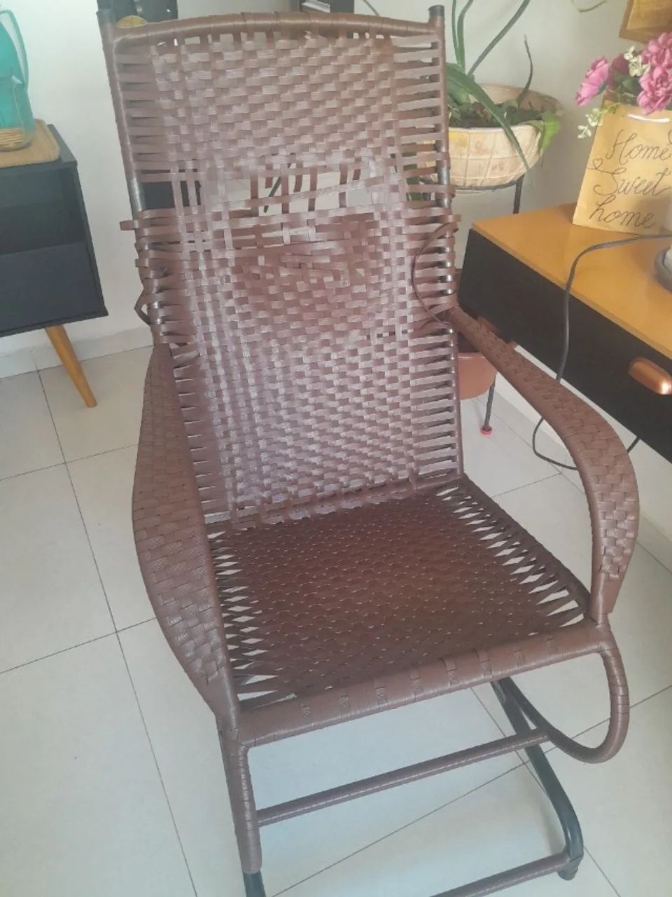 Cadeira de balanço pra mandar cobrir