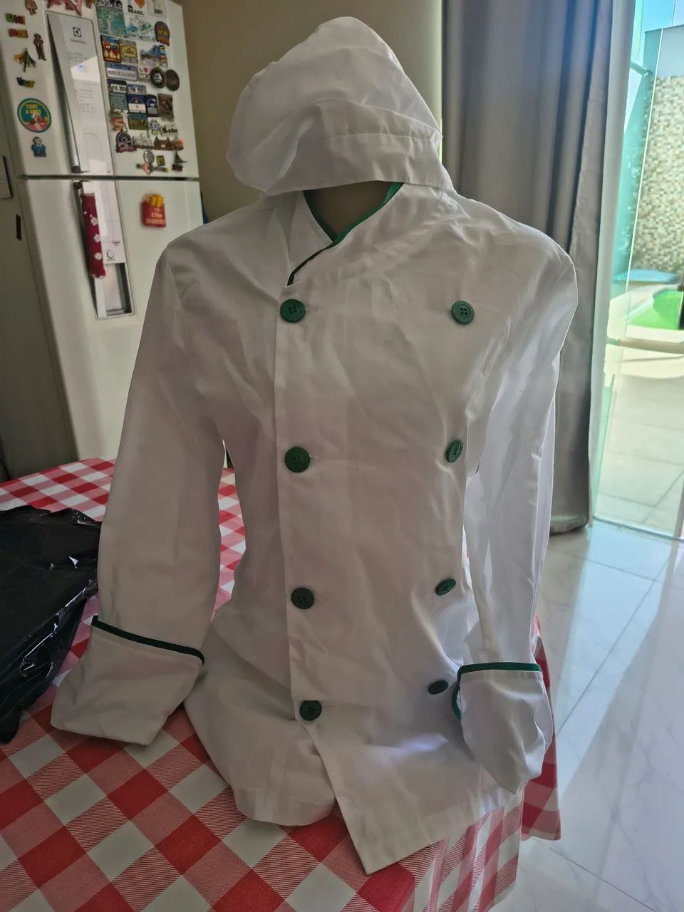 Roupa pra quem trabalha na cozinha Dólmã