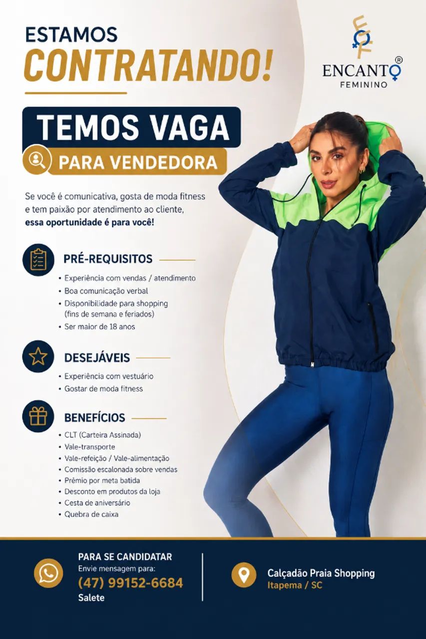 vendedora de loja