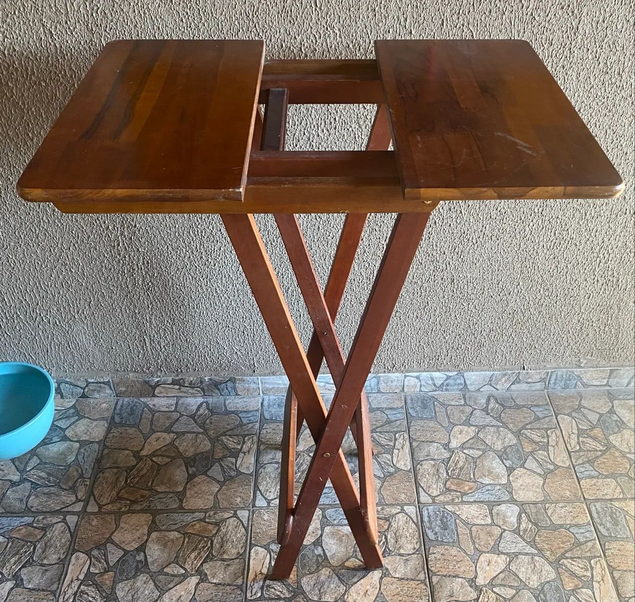 ? Mesa Dobrável de Madeira Maciça - Super Prática e Compacta! - Foto 3