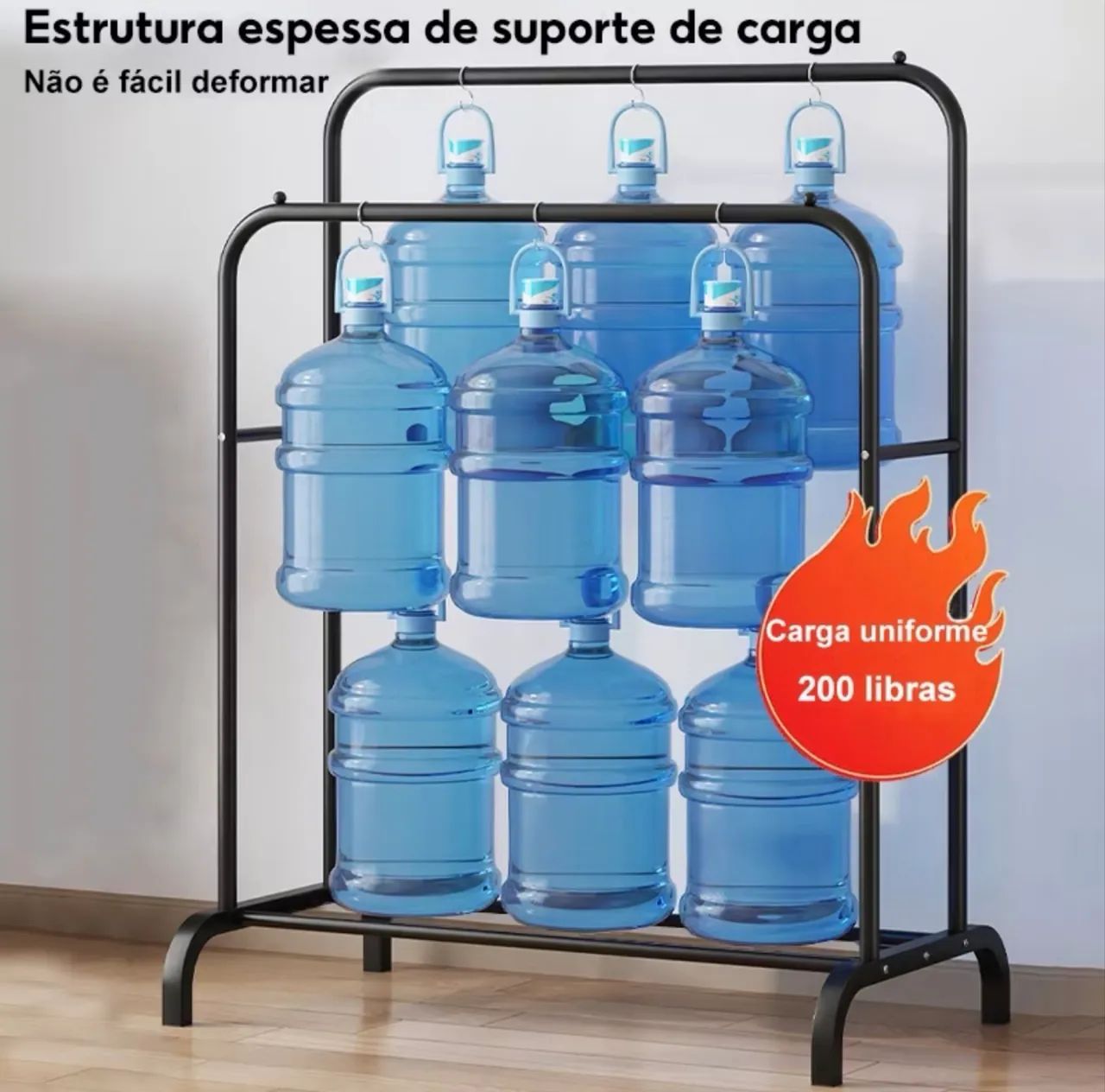 Arara de Roupas de camada dupla - Foto 4