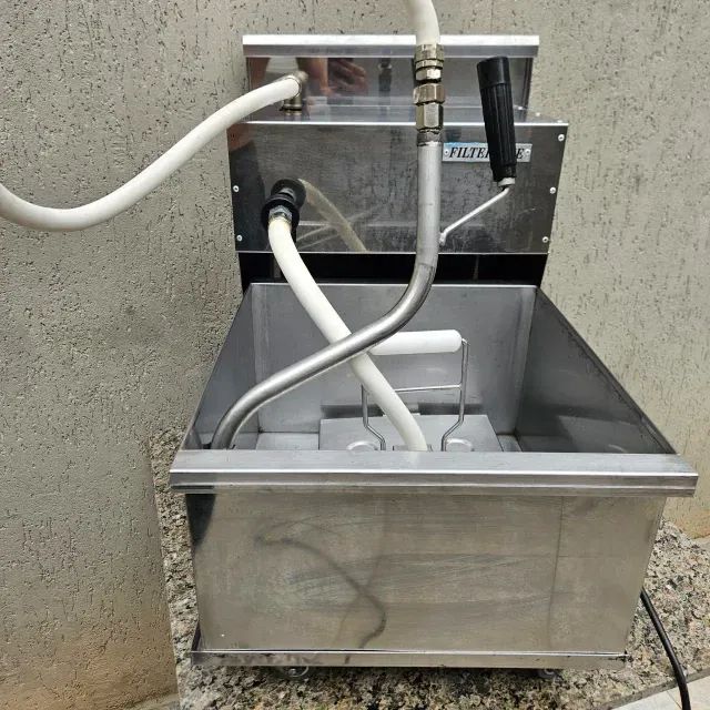 Filtro de Óleo de Cozinha Inox 30 Litros Gastronomia Fritura (usada) estudo troca - Foto 3