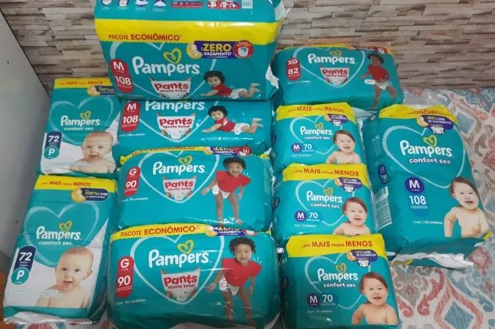 Fraldas Pampers - NOVAS LACRADAS - Foto 2