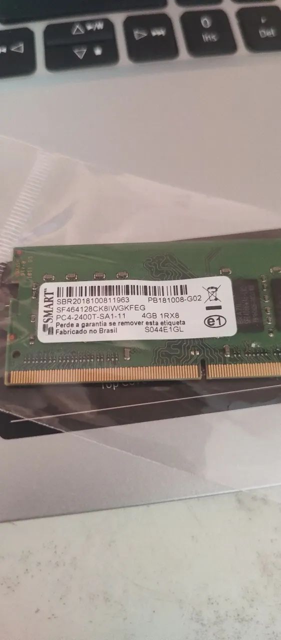 Memória ram ddr4 4GB 