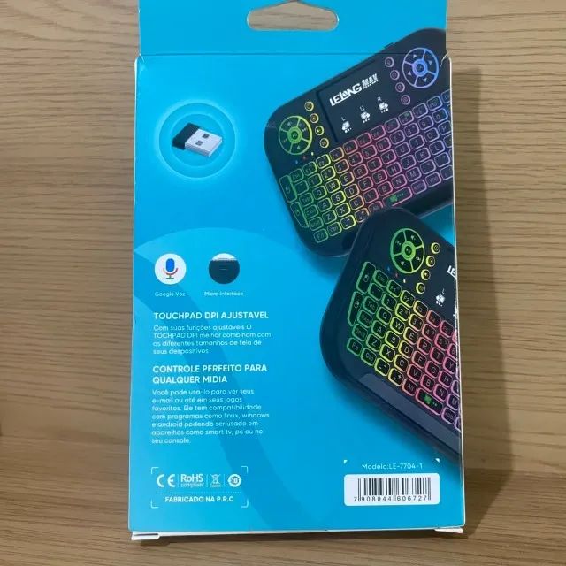 Teclado Wireless Sem Fio Universal - Compatível com TV Box, Smart TV, Projetor,Celular e M - Foto 2