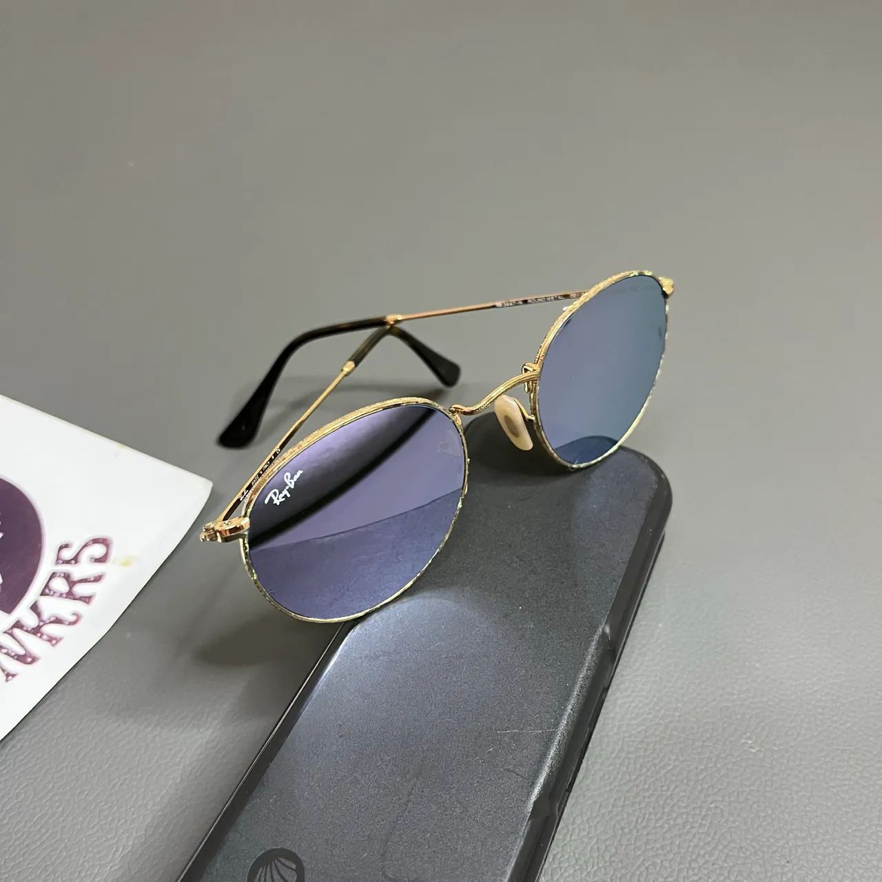 Óculos De Sol Ray Ban Round Flat Lenses - Foto 4