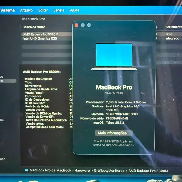Macboook Pro 16pol 2019 - Excelente estado! - Foto 3