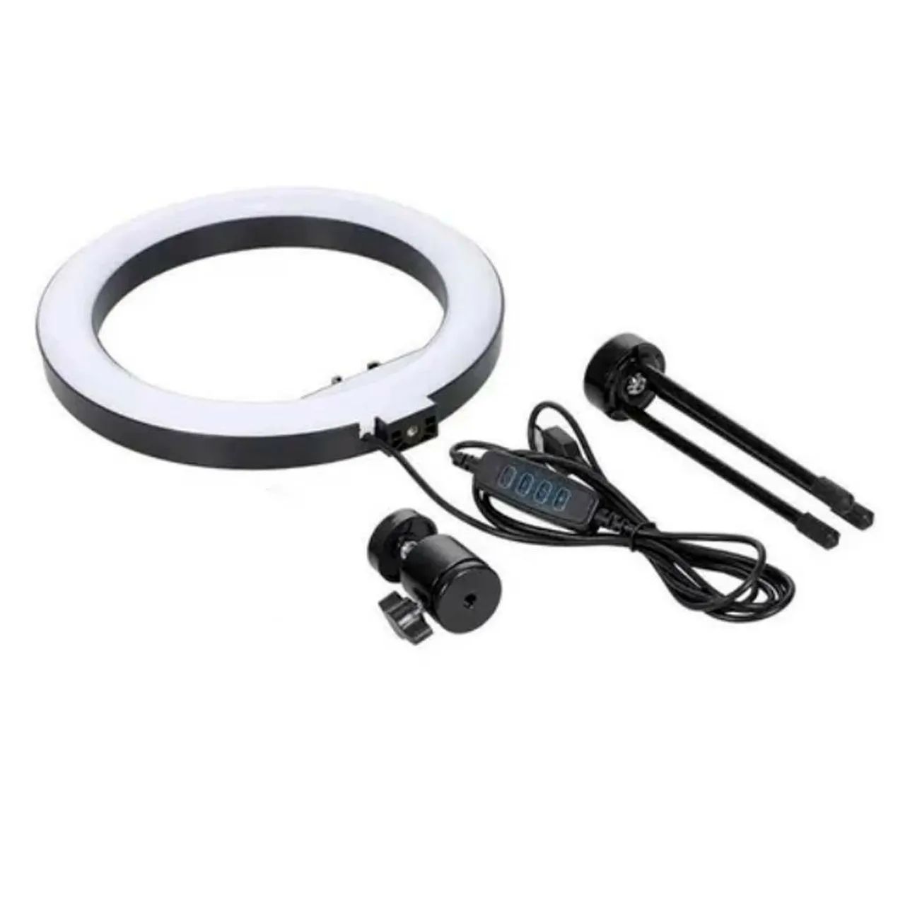 Ring Light de Mesa com Mini Tripé e Suporte para Celular Iluminação Profissional - Foto 3