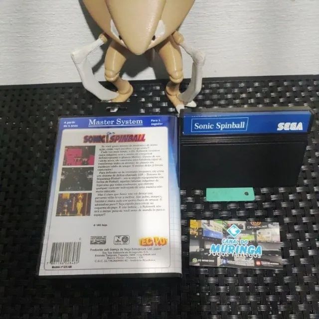 Sonic Spinball - Original - Tectoy - Master System - Caixa de plástico padrão Sega - Foto 3