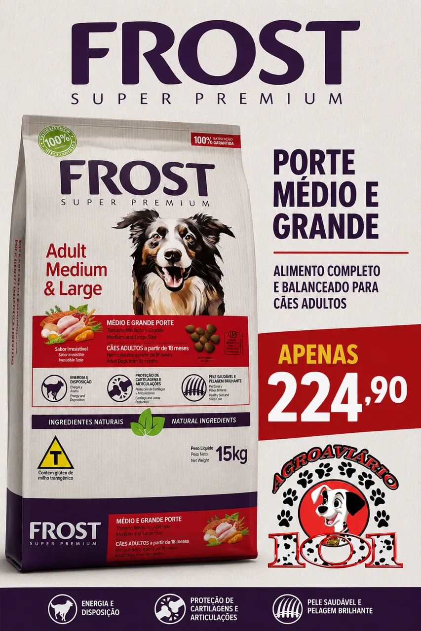 Ração Frost super premium 