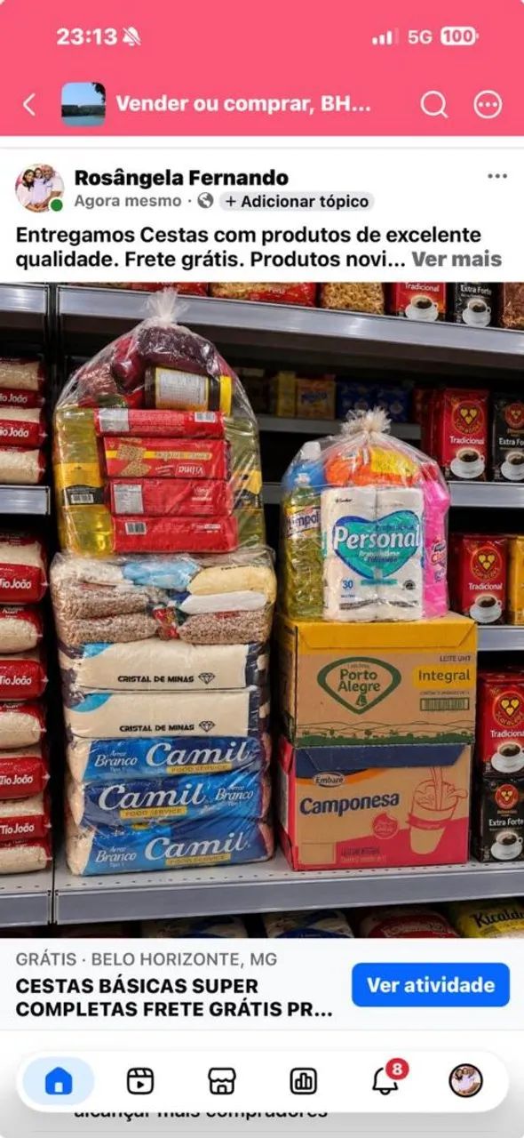 Cesta Básica produtos de alta qualidade