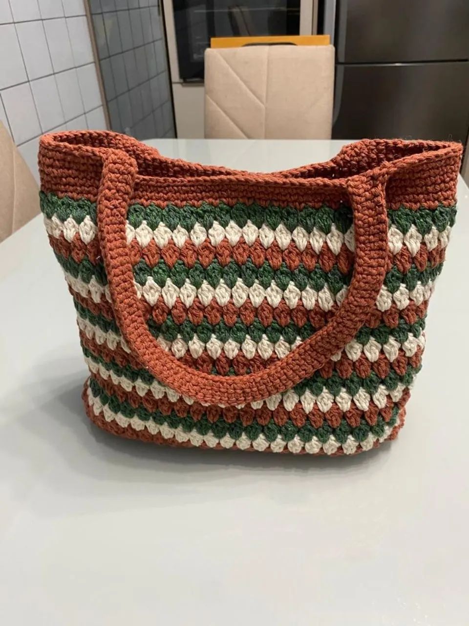 Bolsa de Ombro de Barbante 