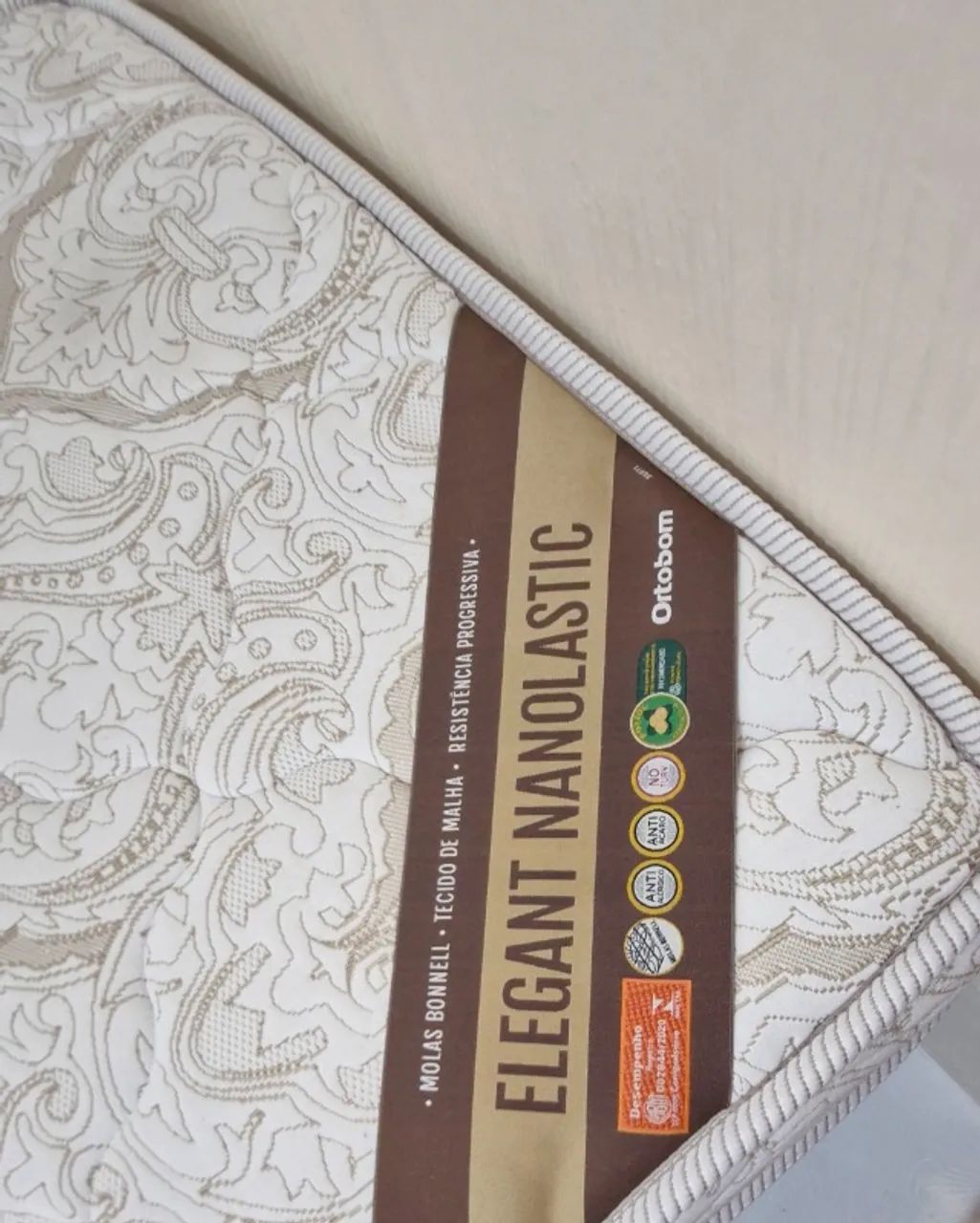 Cama box Solteiro com colchão em molas Bonnel Ortobom