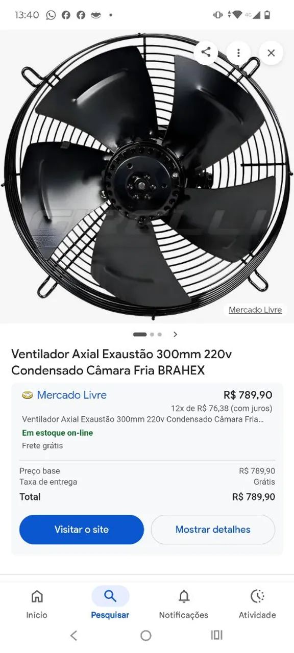 Equipamento para  câmara frigorífica 