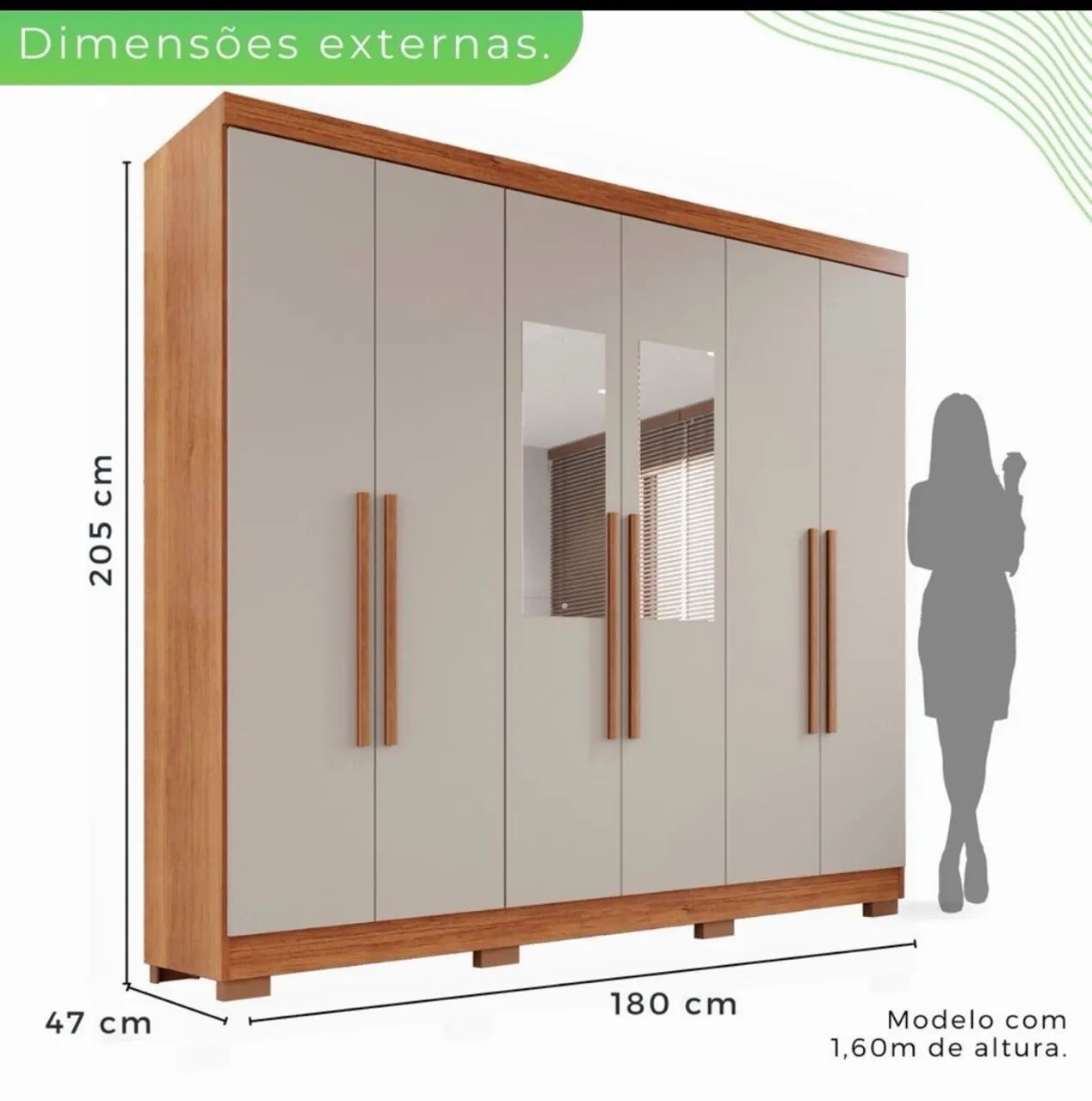 Guarda roupa casal - Foto 5