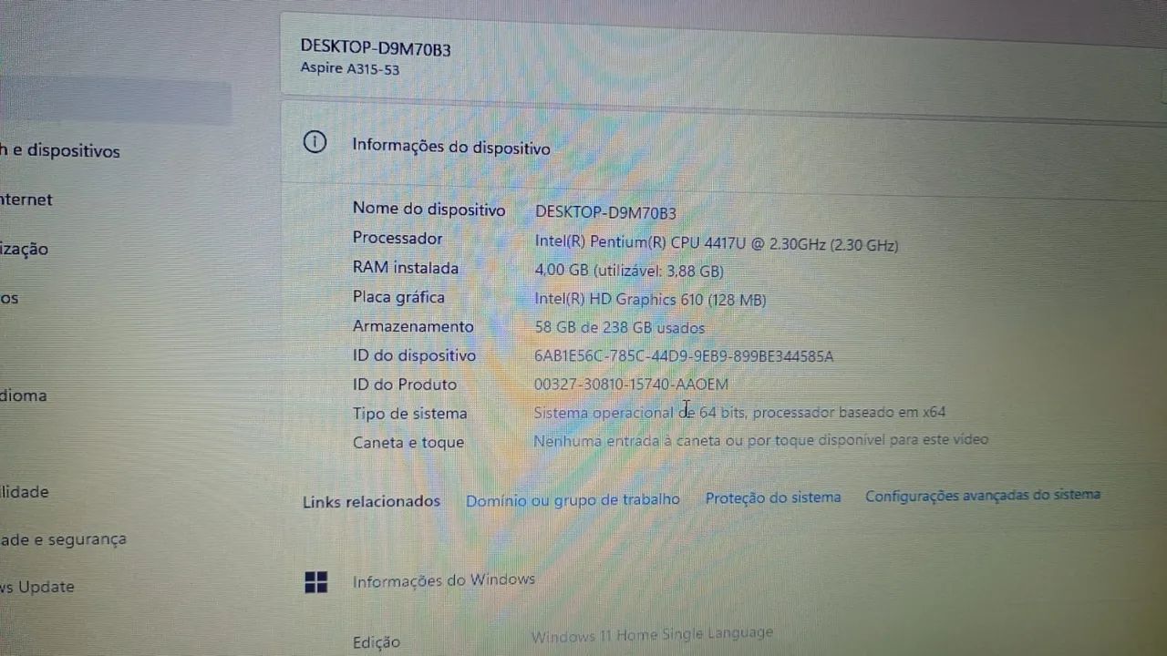 Notebook Acer Perfeito  - Foto 3