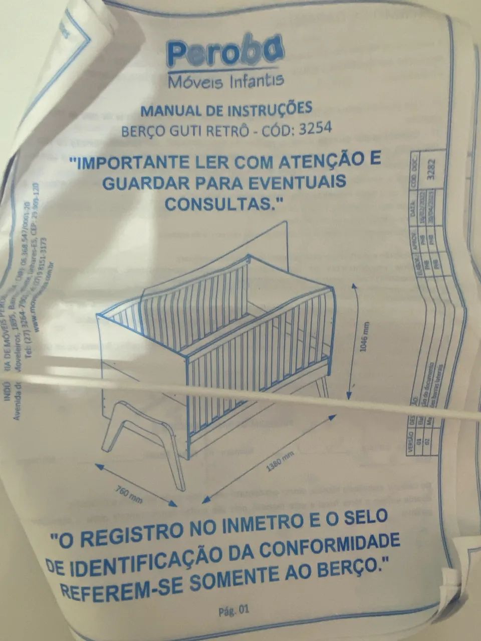 Berço multifuncional 5 em 1 peroba guti retrô  - Foto 3