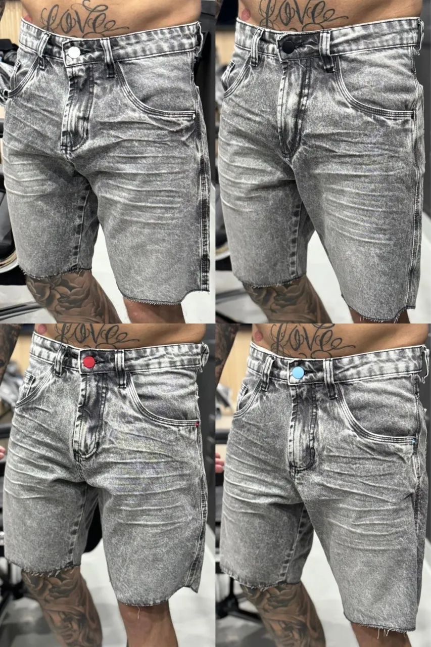 BERMUDA JEANS ESTILO JOGADOR