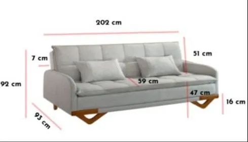 Sofá Cama 2,02m Linho - Entregamos!! - Foto 4