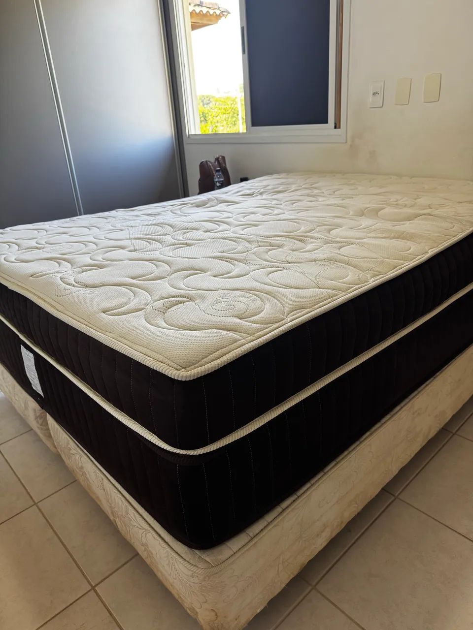 Colchão e cama box queen - Foto 2