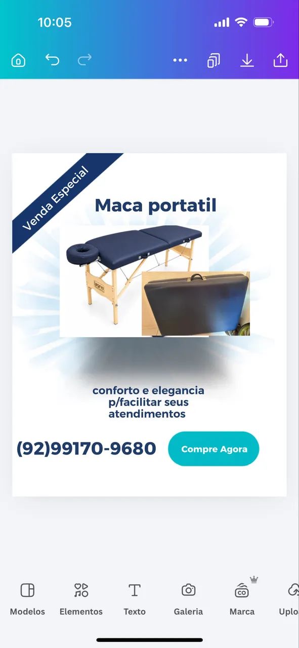 Maca portatil