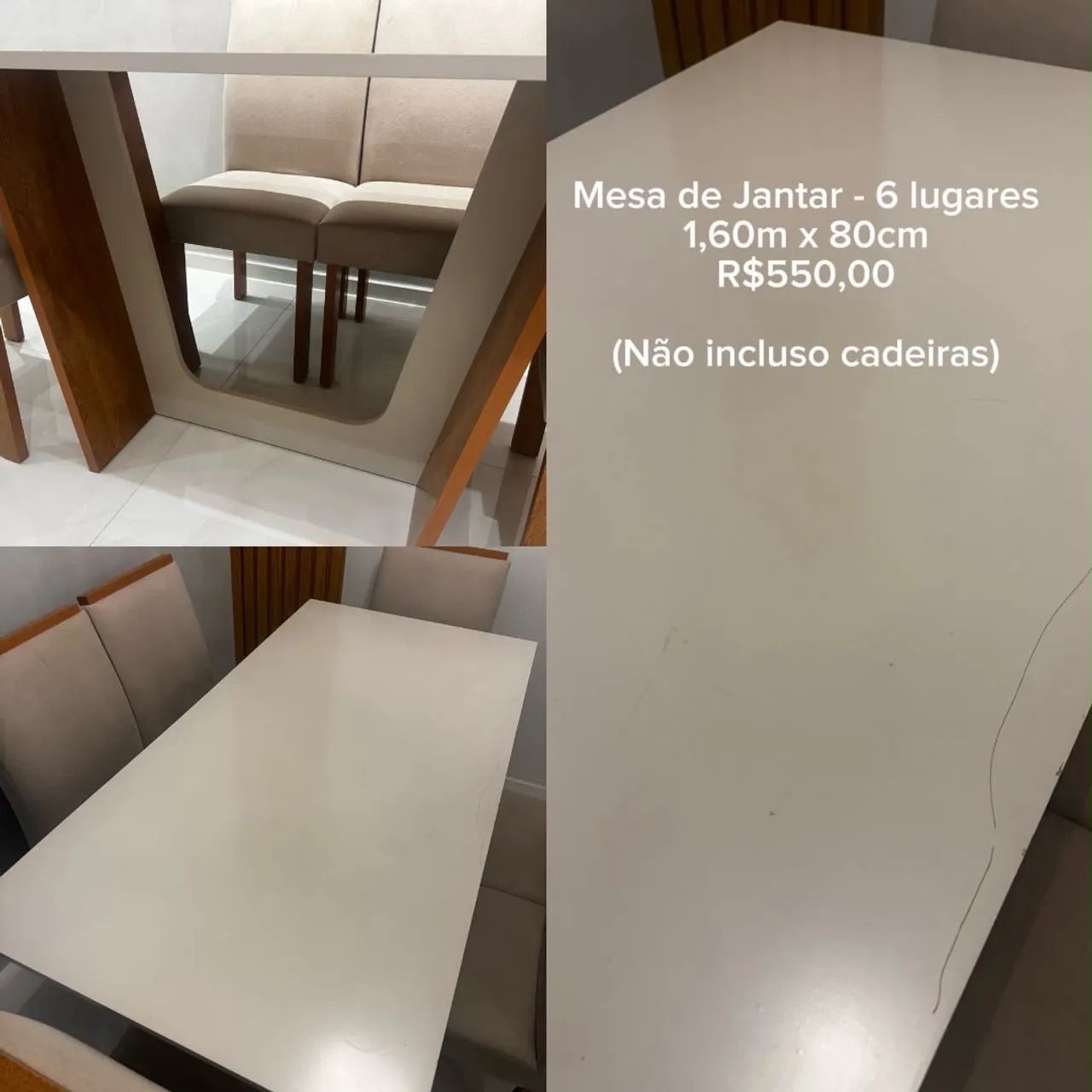 Mesa 6 lugares 
