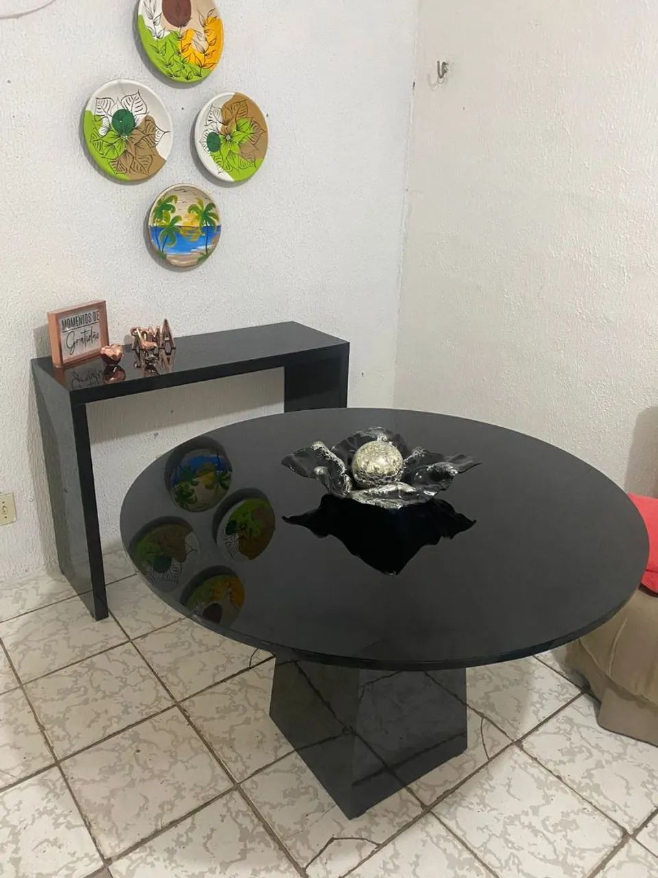 Mesa de Jantar Luxo com Vidro Laqueado 4mm - Foto 3