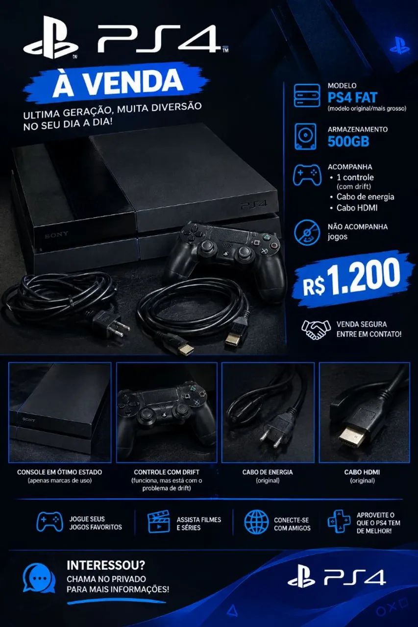 VENDO PS4!!!
