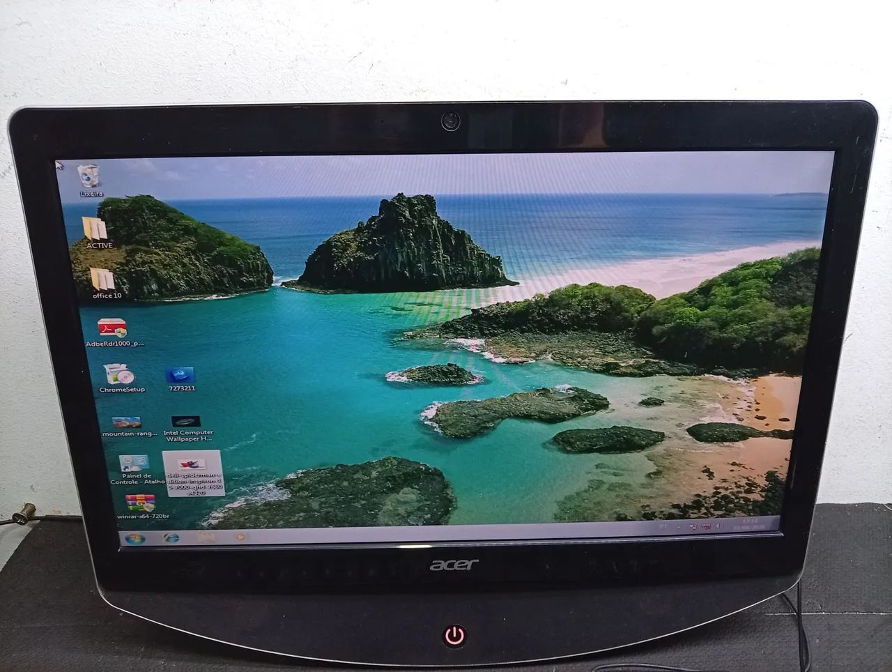 ALL in one acer AMD e350 vídeo Radeon tela 20 polegadas usb Web Cam completo  - Foto 4
