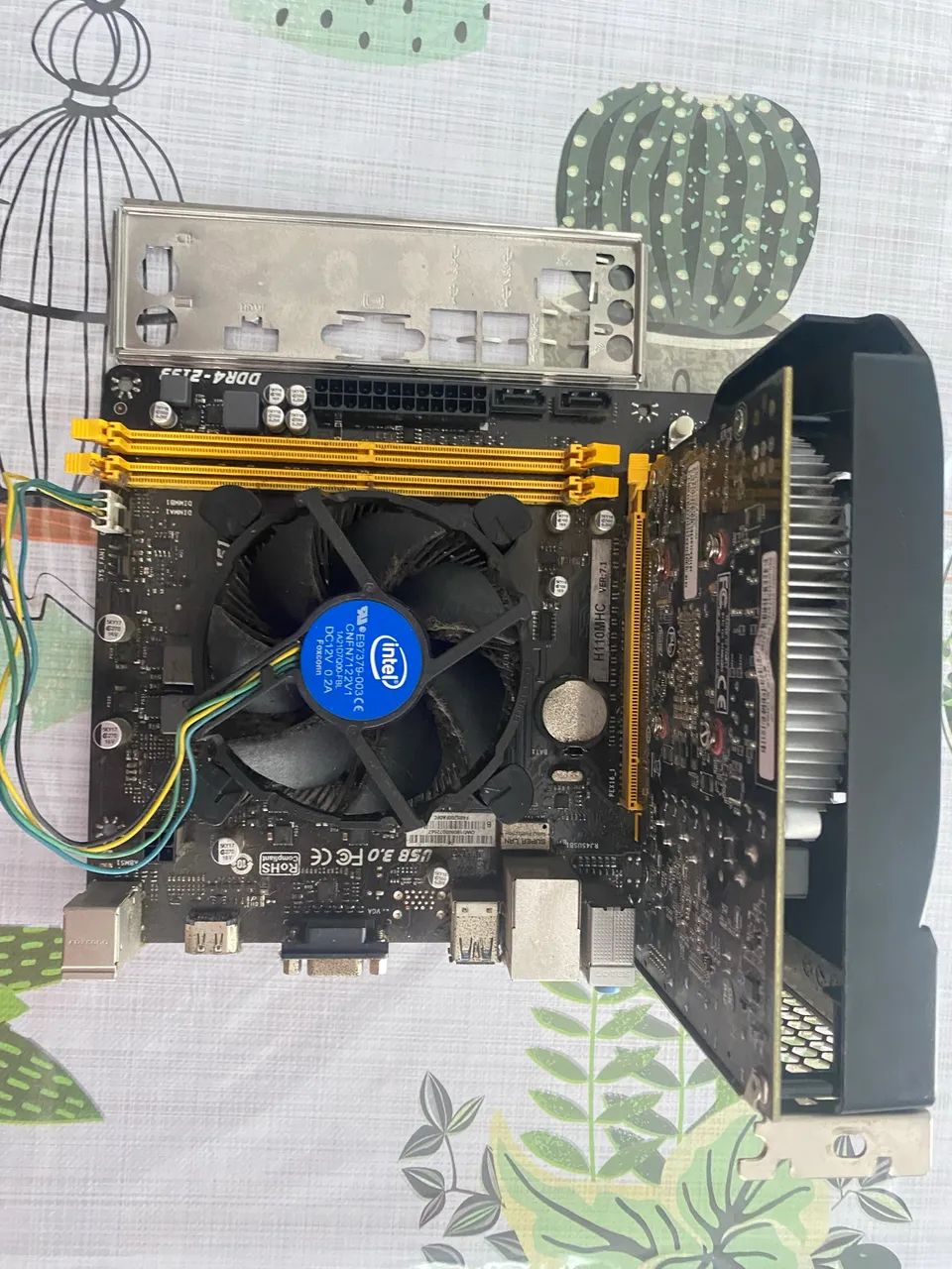 Kit I5-7400, placa mãe H110M, GTX 1050 ti - Foto 4