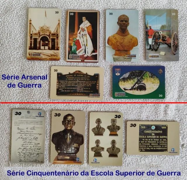 Cartões Telefônicos - Temas Forças Nacionais