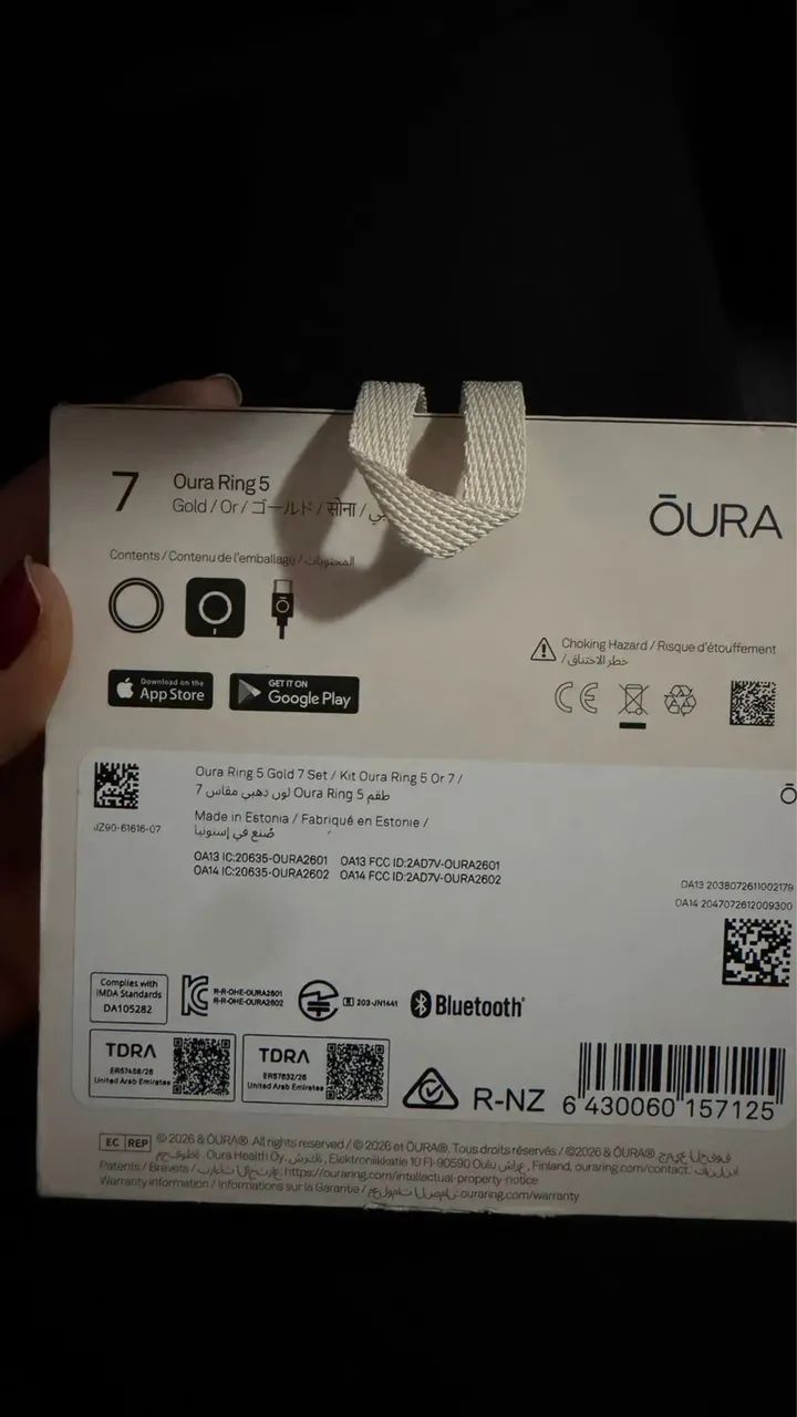 OURA RING 5 GOLD TAMANHO 7