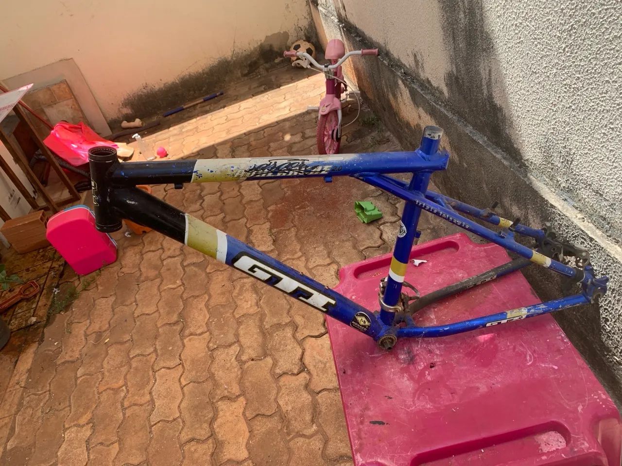 Quadro bicicleta gti aro 26 usado  - Foto 4