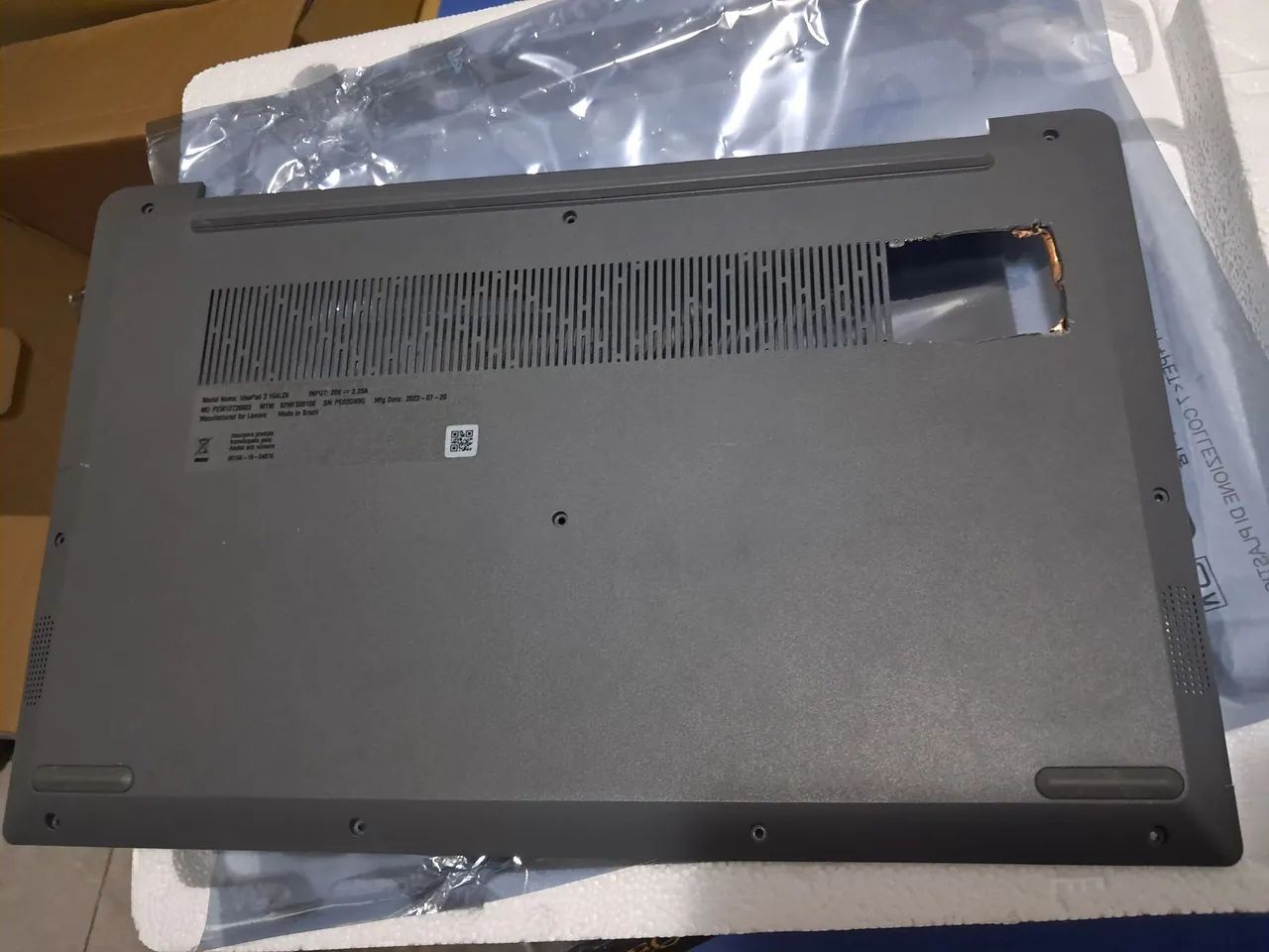 Carcaça notebook Lenovo IdeaPad3 