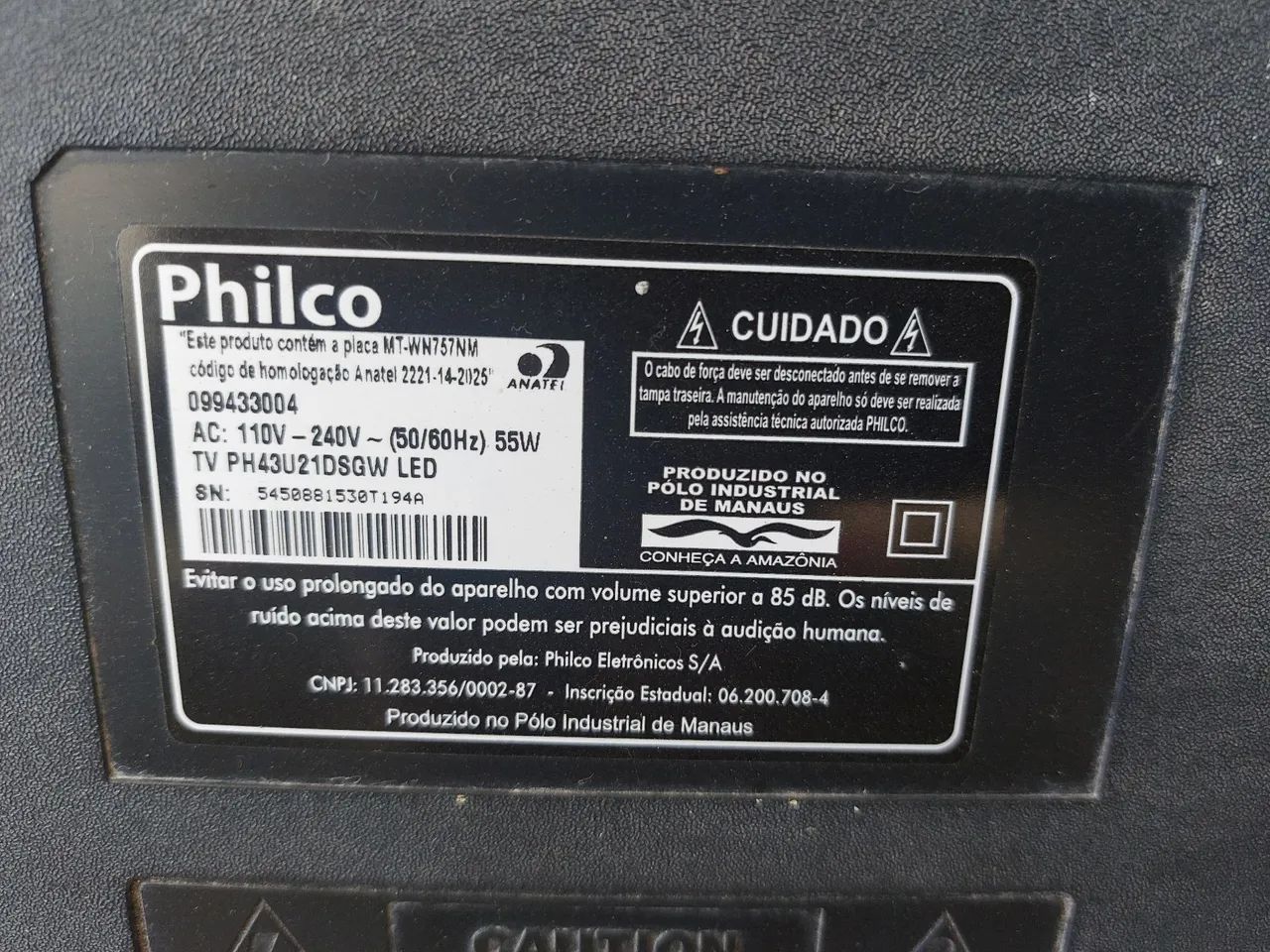 Tv Philco 43''- retirada de peças  - Foto 4