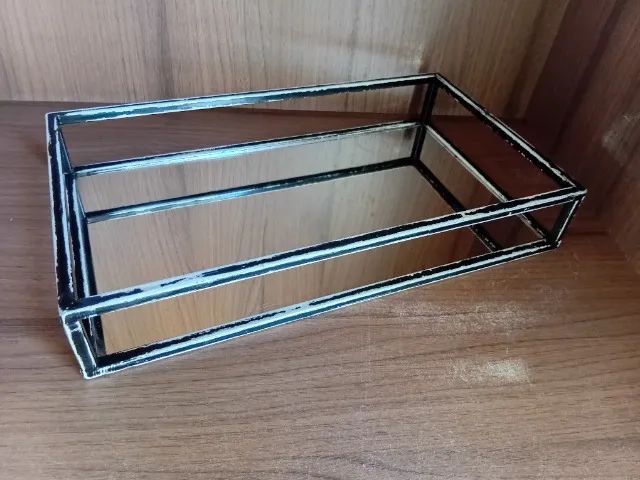 1 bandeja de vidro Retangular 21x36cm  - Foto 4