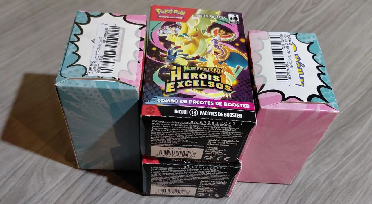 Combo de boosters Heróis Excelsos pokémon  - Foto 3