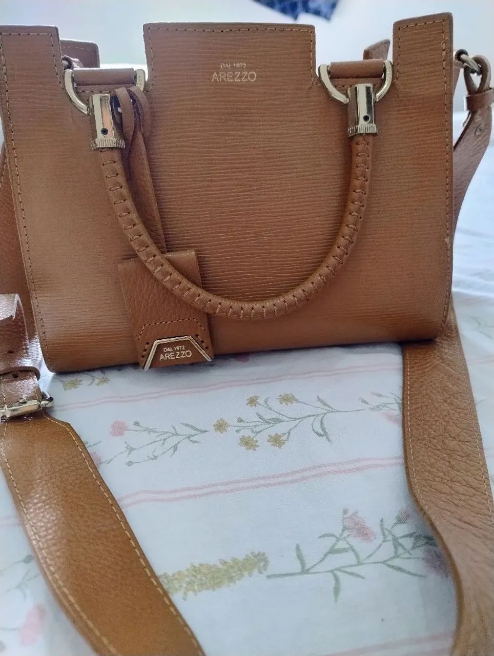 Bolsa de Couro caramelo  - Foto 3