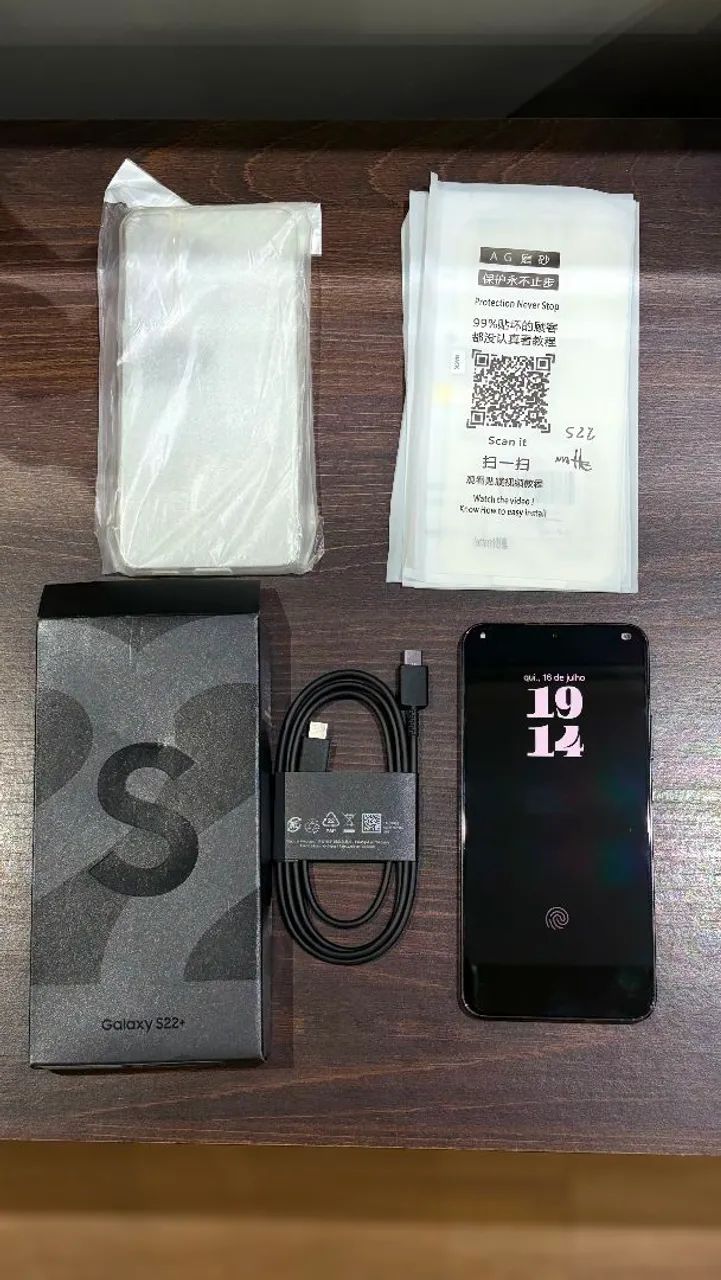 Samsung Galaxy S22+ Plus 128GB 5G Preto | Impecável | Completo