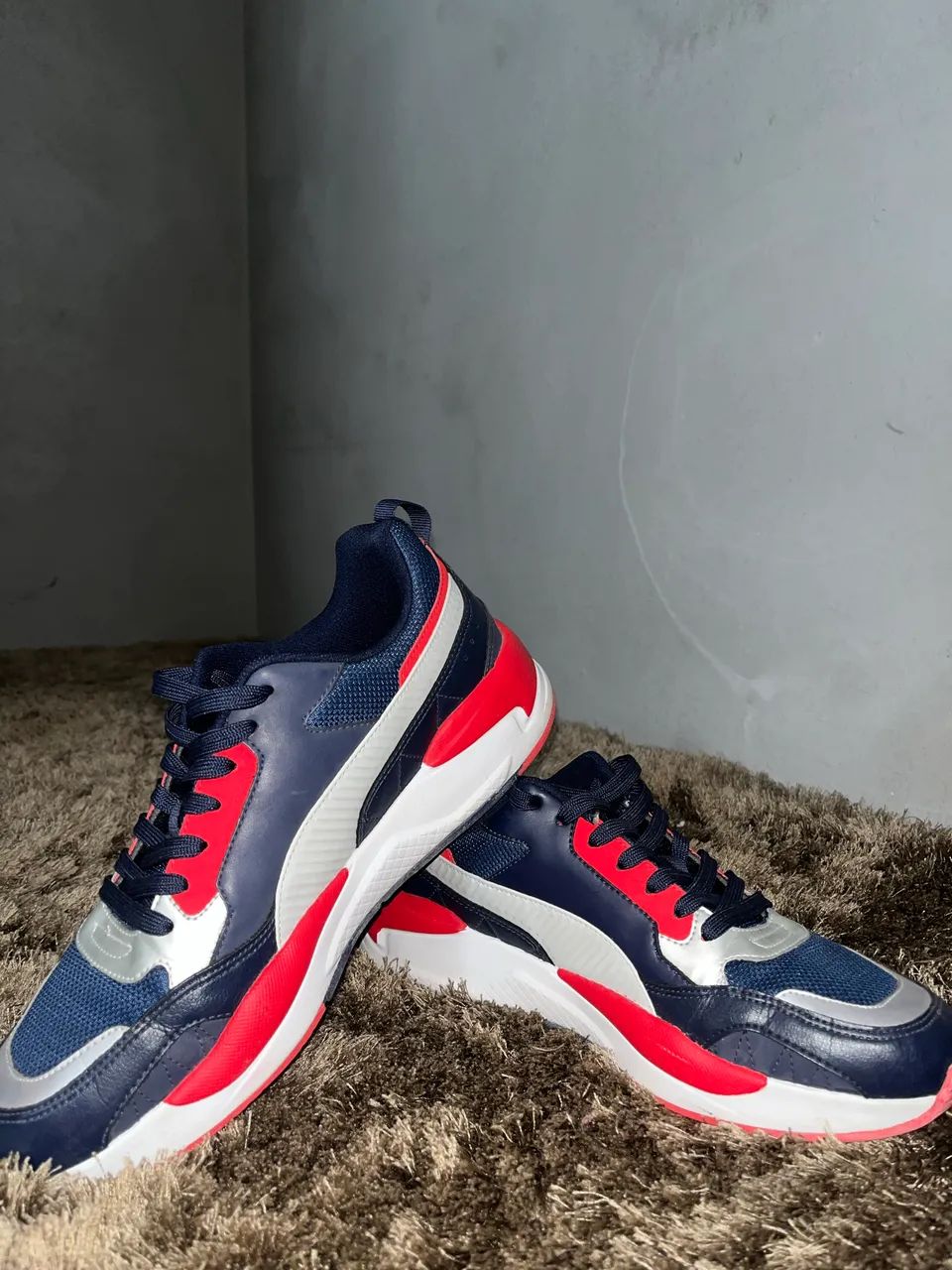 Tênis Puma X-Ray 2 Square - Marinho e Vermelho - Foto 2